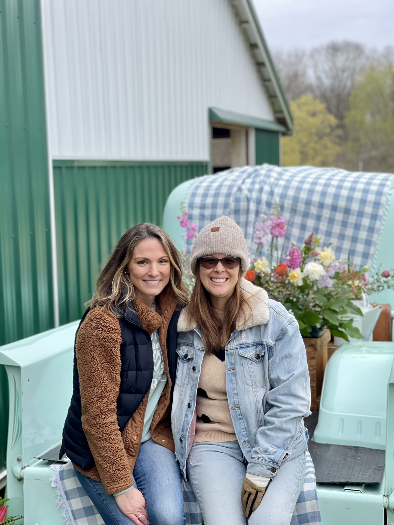 Victoriea with Megan Duncan, the Founder of The Minted Vintage Market  